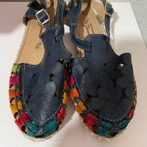 Women's Mexican artesian leather sandals (Hecho en Mexico)